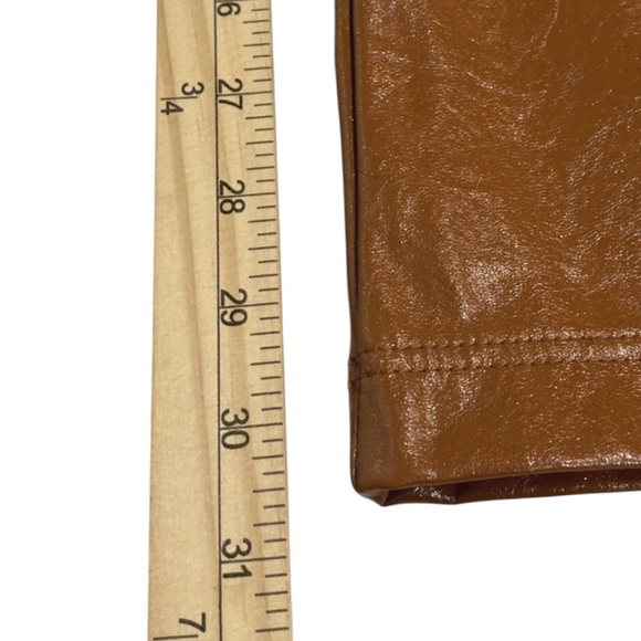 Free People Pants Star Crossed Lovers Faux Leather Vegan NWOT Size 12 - Picture 12 of 16